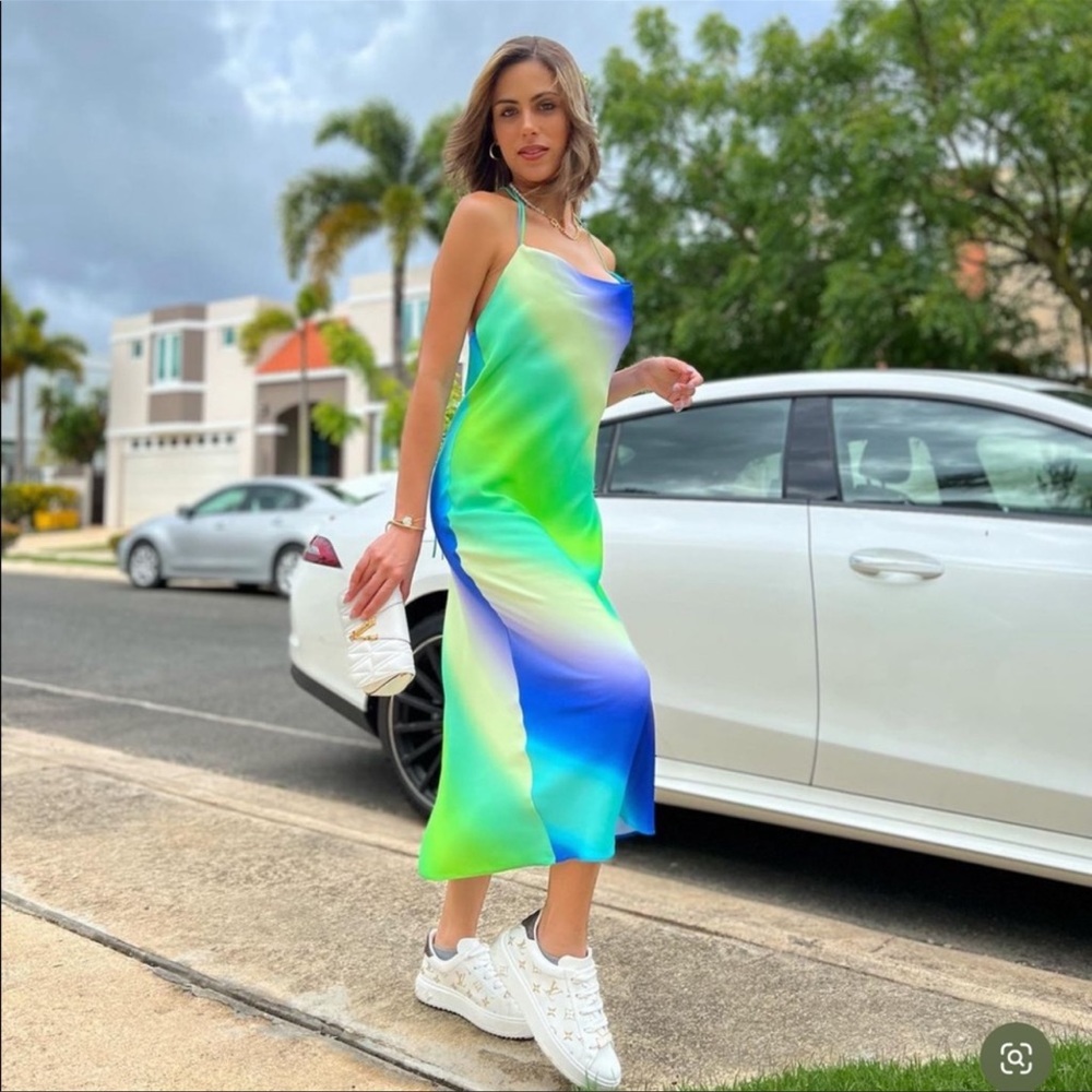 Zara tie-dye dress